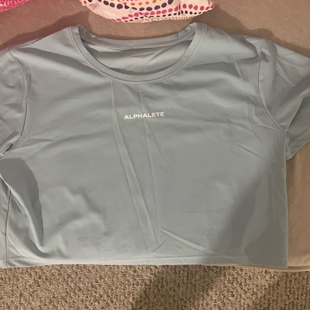 Alphalete shirt in light blue